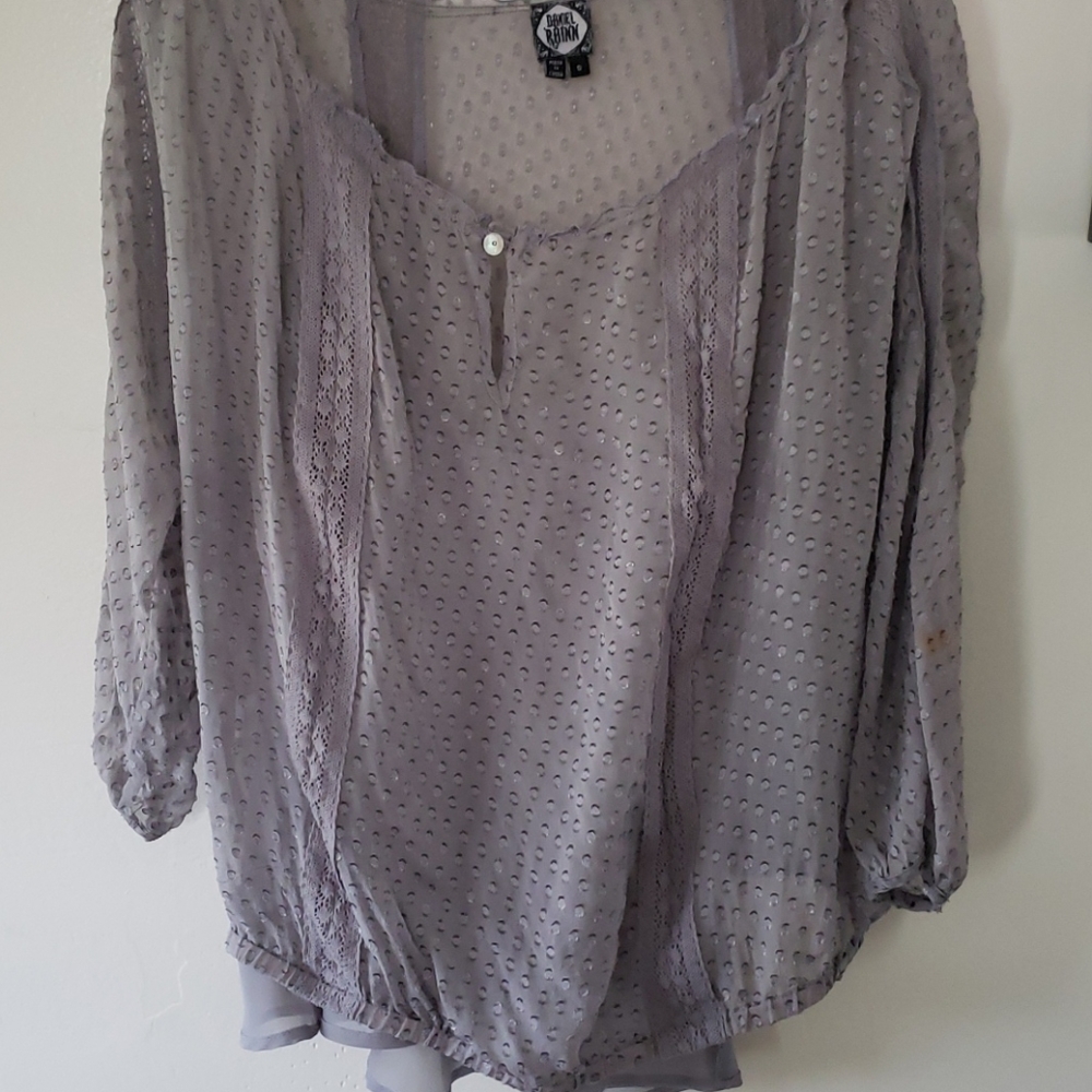 Daniel Rainn blouse Small gray